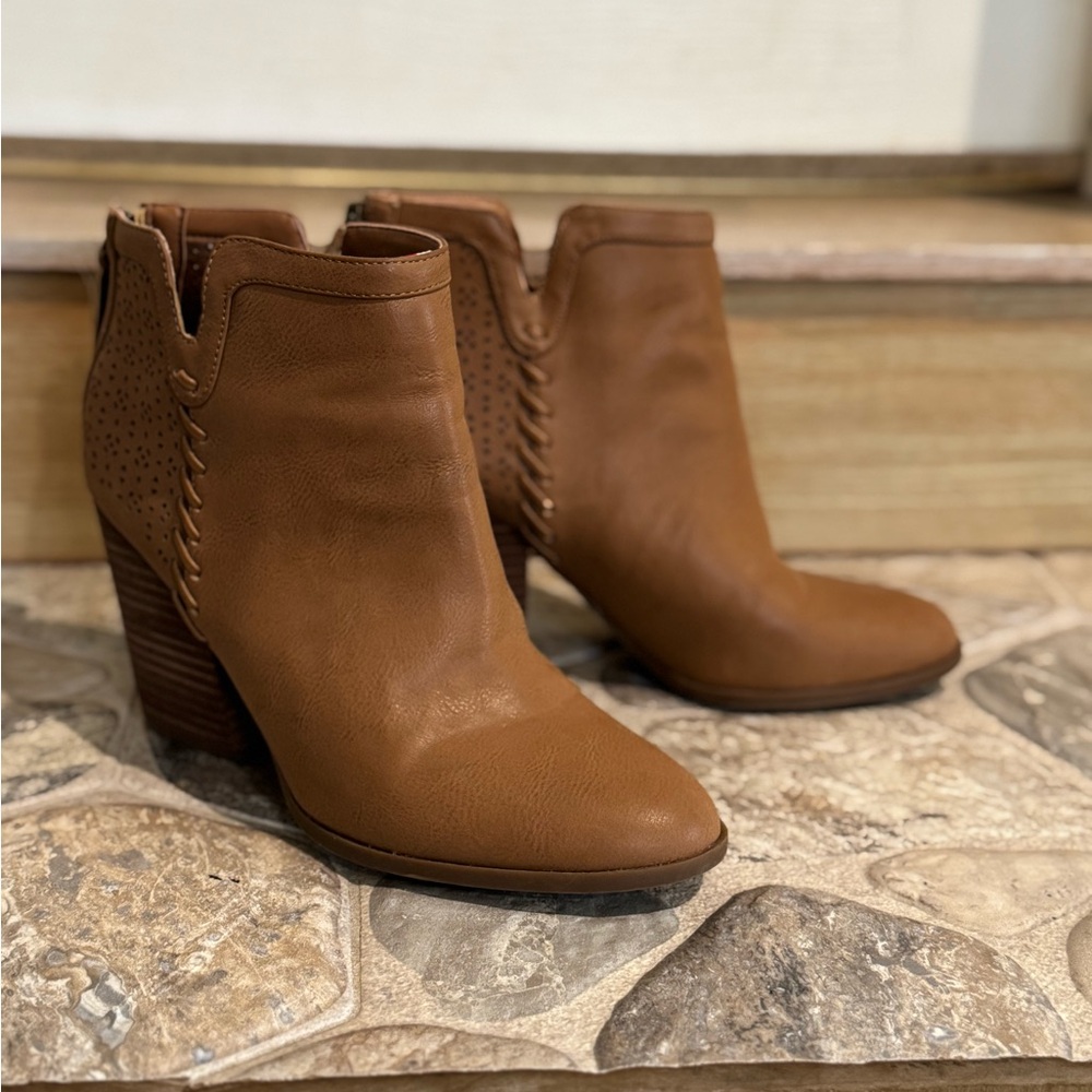 Brown Leather Ankle Boots by Tommy Hilfiger